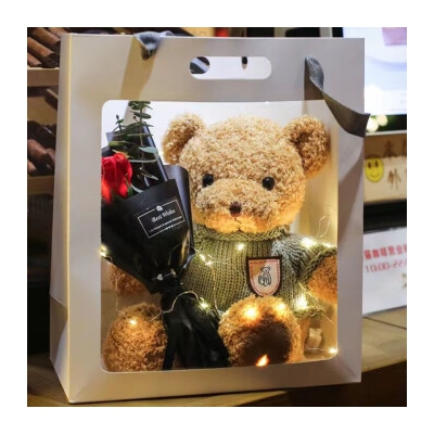 爱尚熊小熊玩偶毛绒玩具女孩娃娃泰迪熊公仔女生生日礼物女送女朋友老婆儿童布娃娃陪睡觉抱枕婴儿玩具男孩子布偶礼盒款