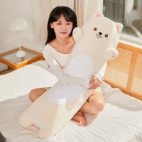 捉趣（ZHUOQU）狗狗睡觉抱枕公仔毛绒玩具长条布娃娃玩偶陪夹腿大号孩...
