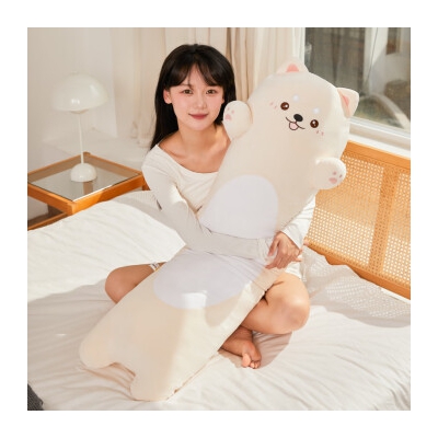 捉趣（ZHUOQU）狗狗睡觉抱枕公仔毛绒玩具长条布娃娃玩偶陪夹腿大号孩女生日礼物